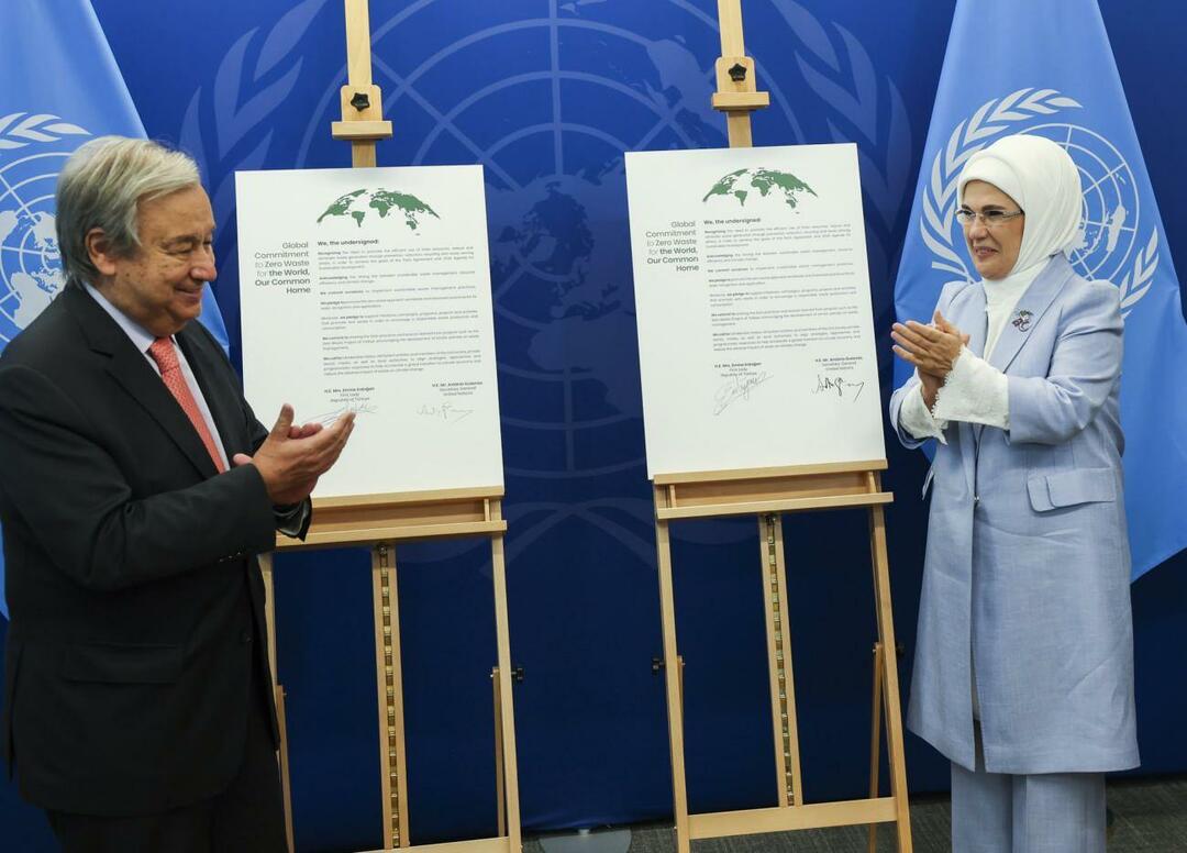 En erklæring om goodwill ble signert i FN for Emine Erdoğans prosjekt som setter et eksempel for verden!