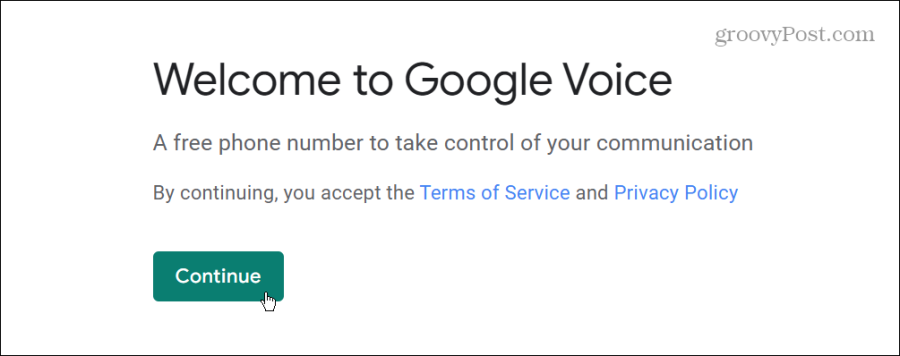 velkommen til Google Voice