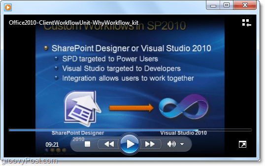 ClientWorkFlow veiledningsvideo om Microsoft office / sharepoint 2010-utvikling