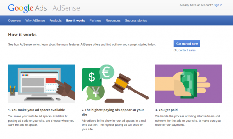 Google AdSense kan gi deg en ide om hva hver plassering på nettstedet ditt kan være verdt. 
