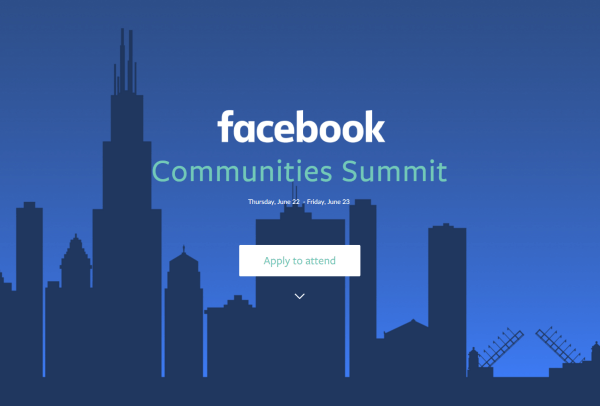 Facebook er vert for det aller første Facebook Communities Summit 22. og 23. juni i Chicago.