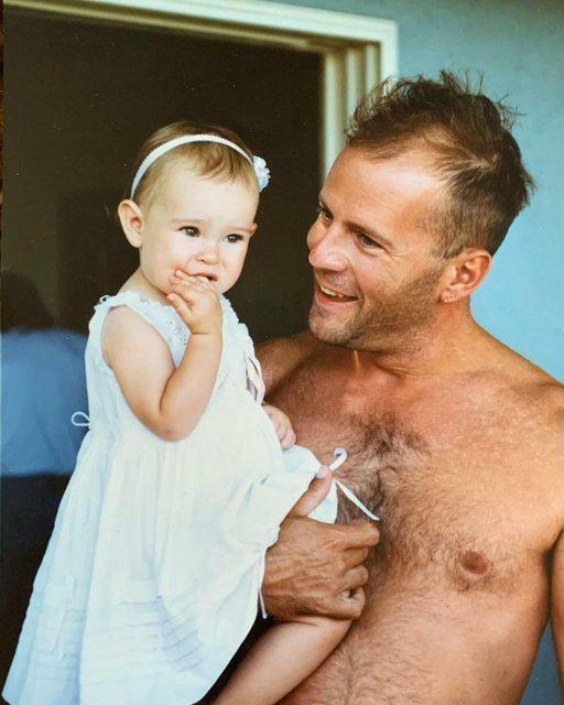 Bruce Willis og datteren Rumer Willis