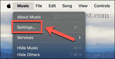 Apple Music-innstillinger mac