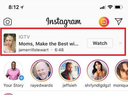 Instagram legger til varsler for IGTV-videoer.