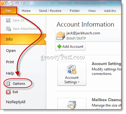 Avslør Developer-fanen i Outlook 2010