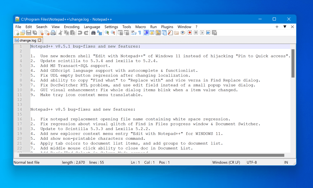 Slik gjør du Notepad++ til standard tekstredigerer i Windows 11