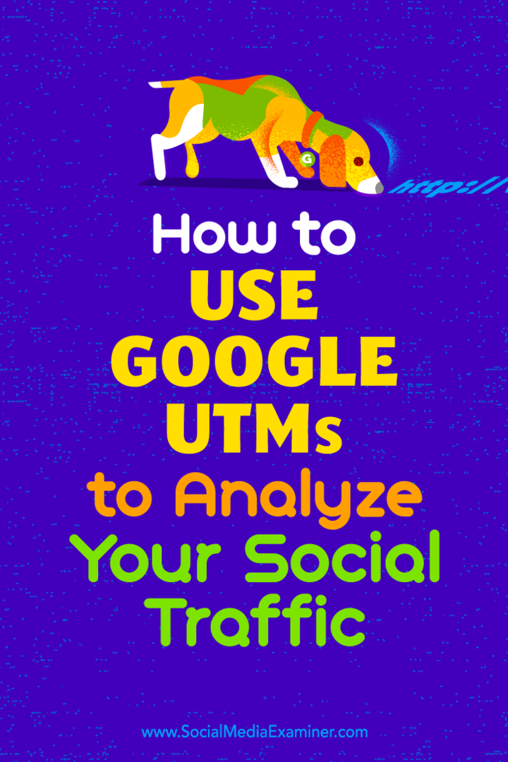 Hvordan bruke Google UTM til å analysere den sosiale trafikken din av Tammy Cannon på Social Media Examiner.