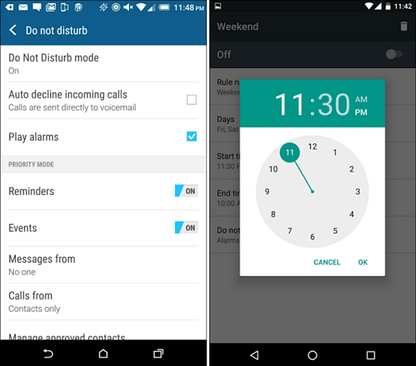 Android-tips: Slå på og planlegg Ikke forstyrr