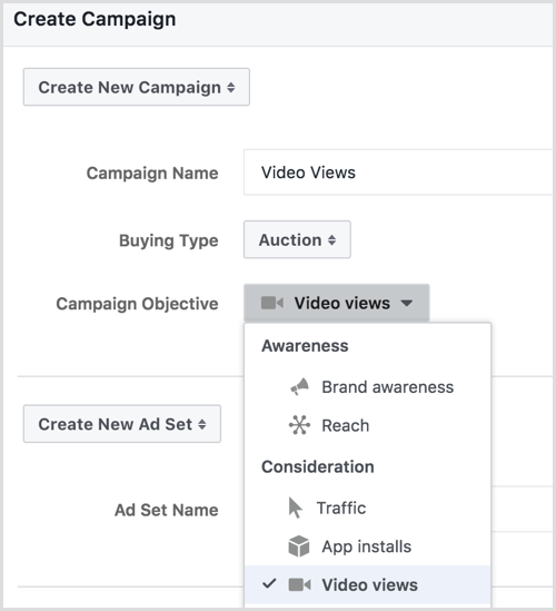 Facebook oppretter annonsekampanje i Power Editor