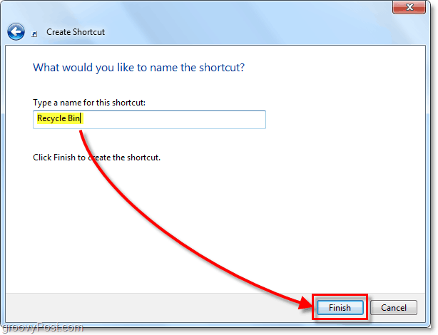Slik får du tilgang til papirkurven fra startmenyen i Windows 7
