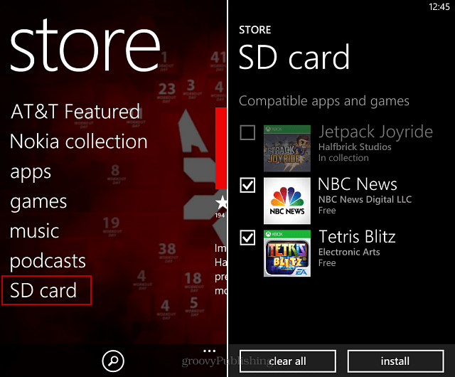 Slik sidelader apper fra SD-kort på Windows Phone 8