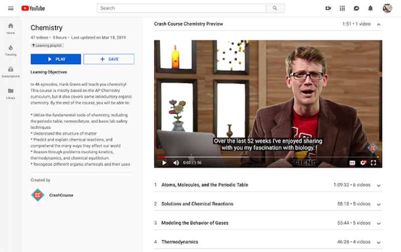 YouTube introduserer læringsspillelister for å gi et dedikert læringsmiljø for folk som kommer til YouTube for å lære.
