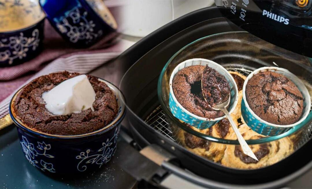 Hvordan lage suffle i Airfryer? Hvor mange minutter og hvor mange grader er suffléen i Airfryer?