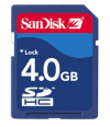 Sandisk 4 GB minne SDHC