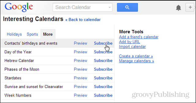 Slik kopierer du kontaktbursdager til Google Kalender