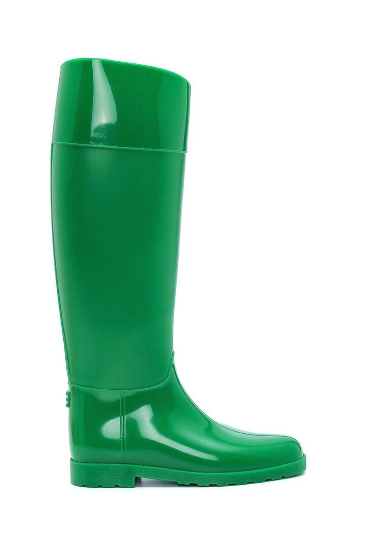 Grønne regnstøvler for kvinner