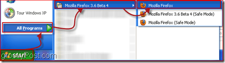 Åpner Firefox