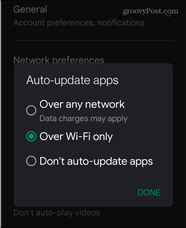 hvordan oppdatere apper på Android