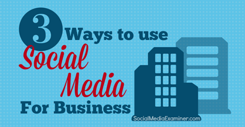 bruke sosiale medier til forretninger