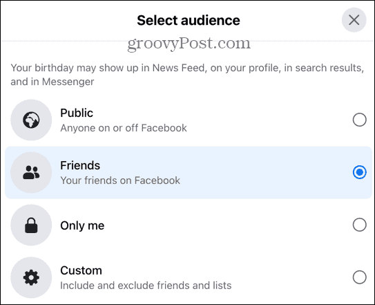 publikumsalternativer på facebook
