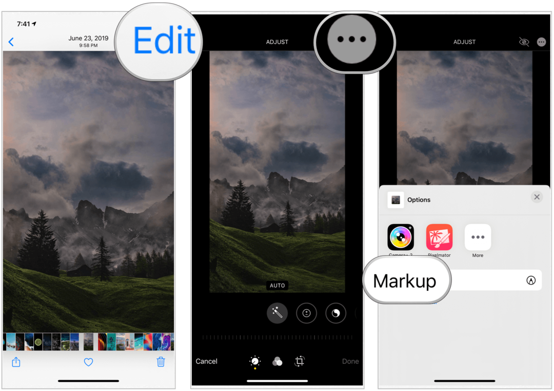 Bilder-app Markup