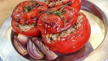 Hvordan lage fylte tomater i ovnen?