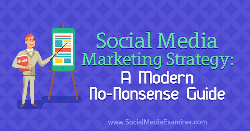 Social Media Marketing Strategy: A Modern No-Nonsense Guide av Dan Knowlton på Social Media Examiner.