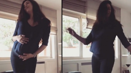 7 måneder gravide Azra Akın danset slik