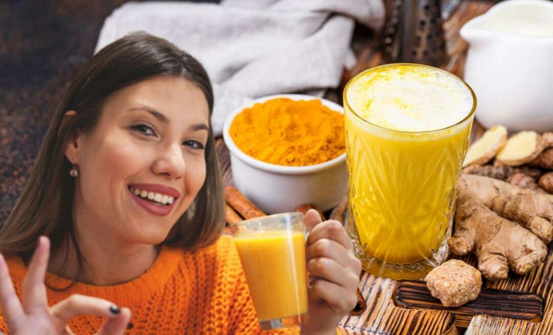 Hva er golden milk? Blir golden milk svekket? Hvor mange kalorier i gullmelk? Når du skal drikke gullmelk