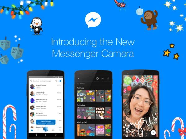 Facebook kunngjorde den globale lanseringen av et nytt kraftig innfødt kamera i Messenger.