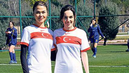 Yağmur Tanrısevsin og Aslıhan Karalar spilte en spesiell kamp med kvinnelandslaget i fotball!