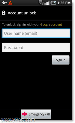 låse opp konto ved hjelp av google når du glemmer passordet ditt