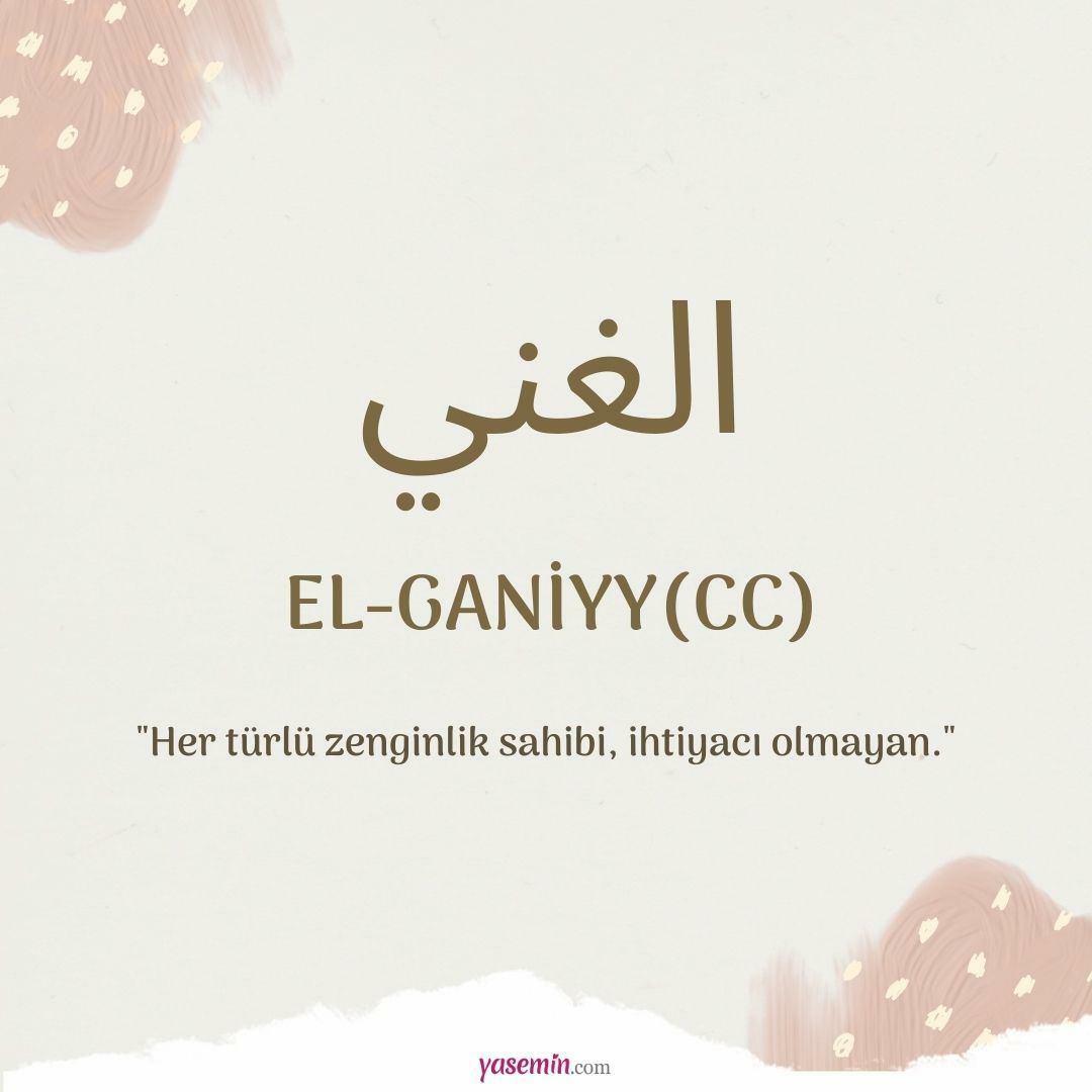 Hva betyr Al-Ganiyy (c.c)?