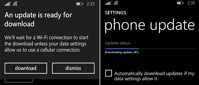 oppdatere Windows Phone 8-1-oppdatering
