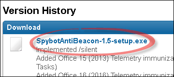 spybot anti-beacon-nedlasting