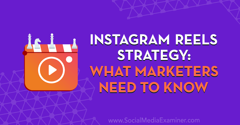 Instagram Reels Strategy: Hva markedsførere trenger å vite med innsikt fra Elise Darma på Social Media Marketing Podcast.