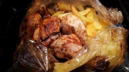 Hvordan lage kylling i en ovnpose? Praktisk kyllingmåltid