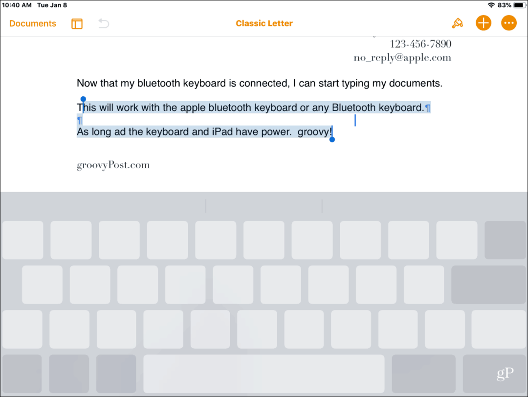 Seks viktige tastaturtips for å skrive på din iPhone eller iPad