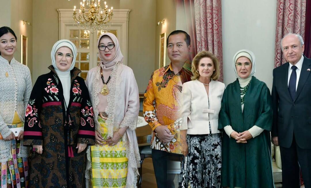 Emine Erdoğan møtte ambassadørene og deres ektefeller, hvis funksjonstid utløper i september