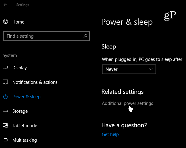 Hvordan tilpasse hva strømknappen gjør i Windows 10