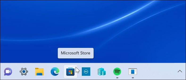 Microsoft Store-oppgavelinjen