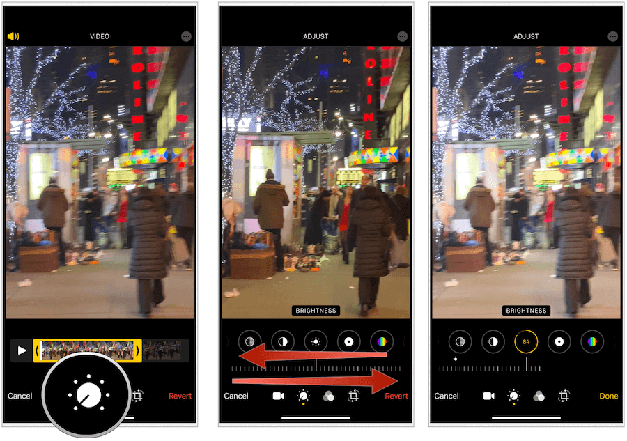Bilder-app endrer lysstyrke