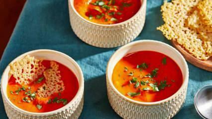 Deilig nudel tomatsuppe oppskrift! Du vil elske denne tilberedningen av tomatnudelsuppe.