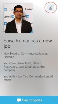 LinkedIn Connected lar deg enkelt holde kontakt med de du allerede kjenner.