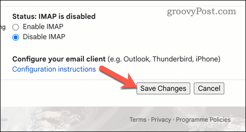 Lagre Gmail-endringer