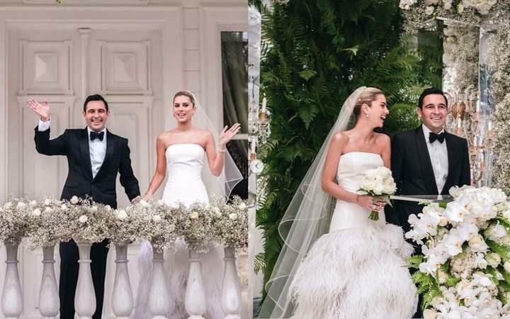 Bilder fra bryllupet til paret Hacı og Nazlı Sabancı