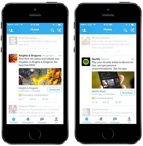 twitter mobilapp promoteringspakke