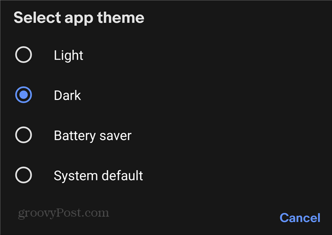 ebay mørk modus mørkt lys