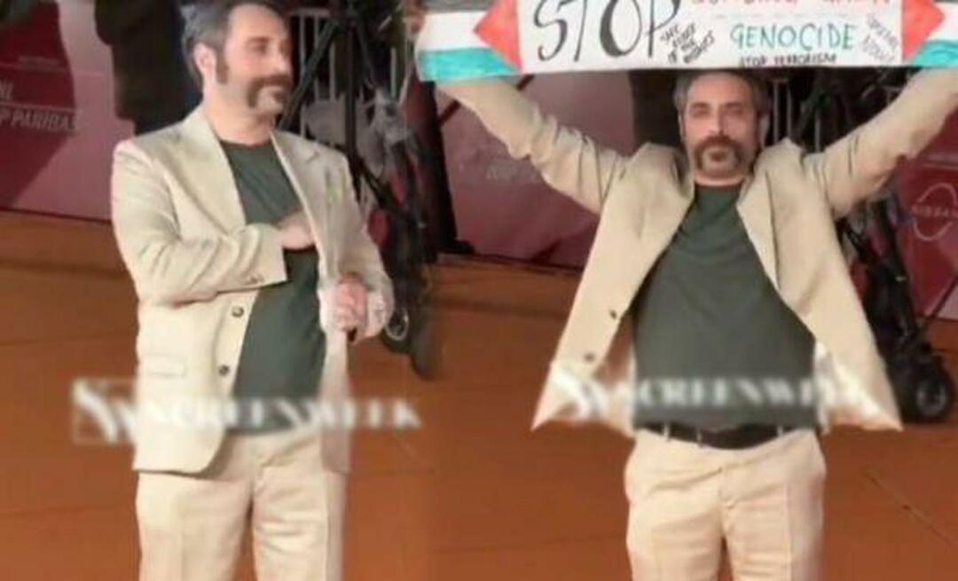Applauderende trekk fra den italienske skuespilleren! Han åpnet et banner til støtte for palestinere på filmfestivalen