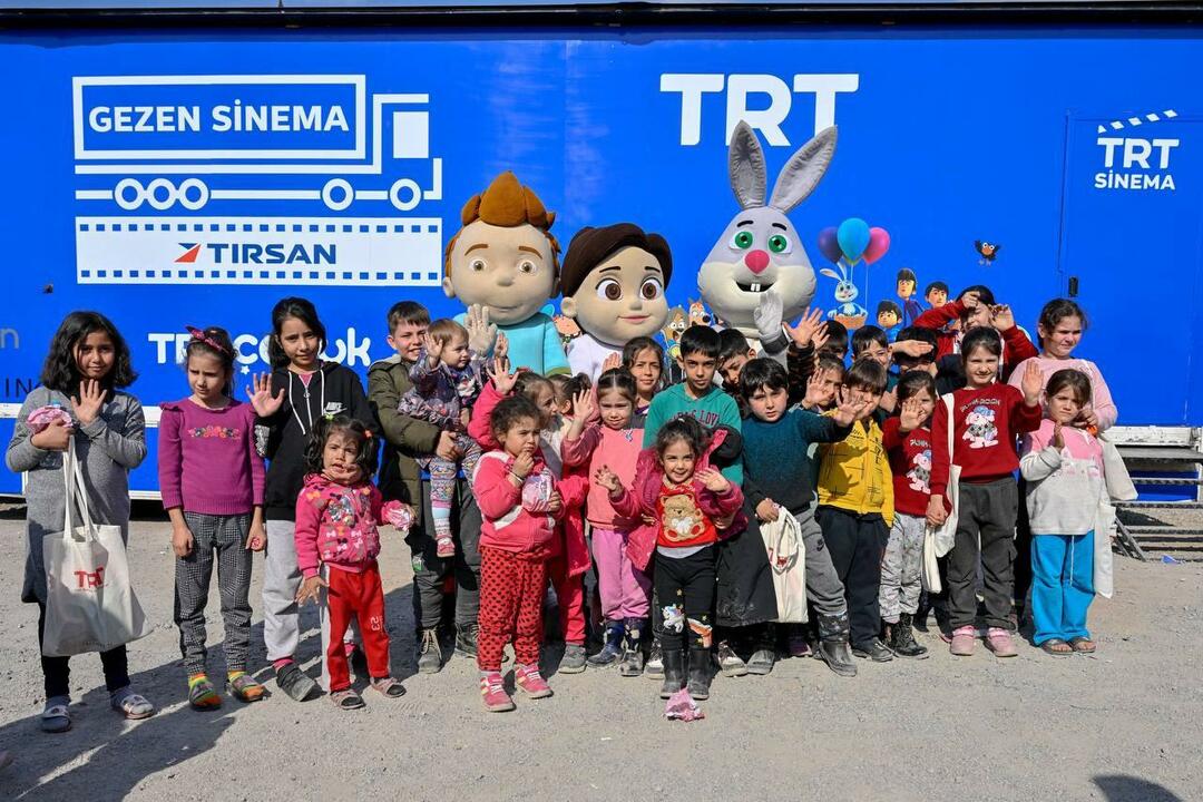 TRT Gezen Cinema satte et smil på ansiktene til jordskjelvofrene